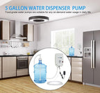 5 Gallon Bottled Water Dispenser Pump for Fridge,Bottle Water Dispensed Pump System Single-Tube for Coffee,110V Automatic Drinking Water Jug Pump Power 25W for Refrigerator Ice Tea Maker Kitchen
