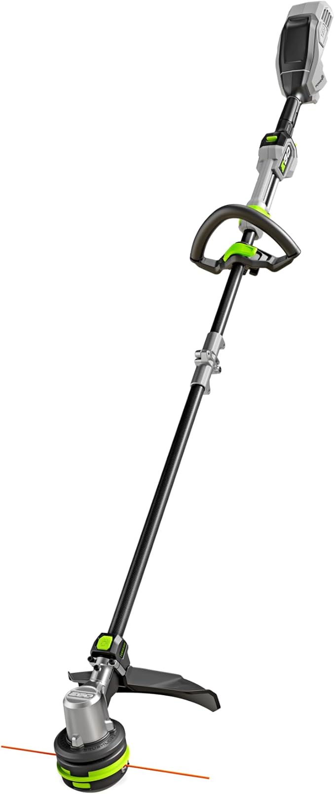 EGO POWER+ String Trimmer, Battery Powered, 16" Trimmer for Weeds and Grass with POWERLOAD, Telescopic Carbon Fiber Shaft, Battery and Charger Not Included - ST1610T