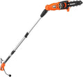MAXLANDER 8-Inch Electric Pole Saw Corded - 6 Amp Pole Saws for Tree Trimming, 15-Feet MAX Reach Pole Saw, 31ft/s Cutting Speed - Easy Tree Trimming & Tool-Free Setup