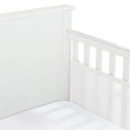BreathableBaby Breathable Mesh Liner for Full-Size Cribs, Classic 3mm Mesh, White (Size 2FS Covers 2 Sides)