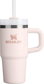 STANLEY Quencher H2.0 Flow State Tumbler, 14 oz, Rose Quartz 2.0 | Handle and Straw | 3-Position Lid | Cup Holder Compatible for Travel | Insulated Stainless Steel Cup | BPA-Free