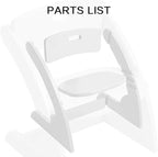 HOUCHCIS Toddler Chair, Wooden Toddler Chair for Kids, Adjustable Kids Chairs for Toddlers, Toddler Chairs and Small Chair, Kids Chair (White)