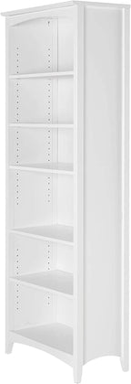 Camaflexi Shaker Style Bookcase, 72", White