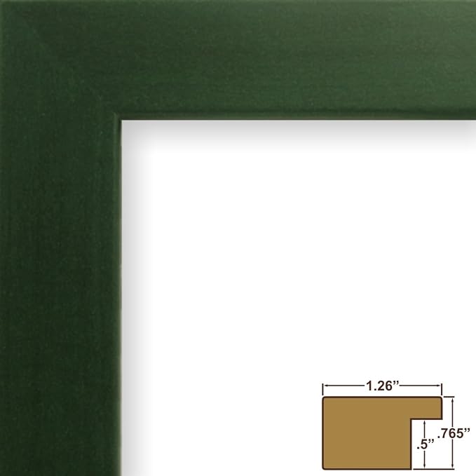 Craig Frames 18x24 Green Picture Frame, Wall Decor for Art and Photos | A lightweight, shatter resistant acrylic front, made in the USA for a gallery display