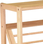 Winsome Mission Beech Wood 4-Tier Bookshelf With Slanted Shelf, Natural (82430)