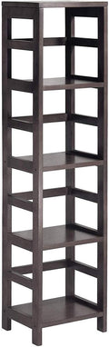 Winsome 4 tier Wood Leo model name Shelving, Small, Espresso