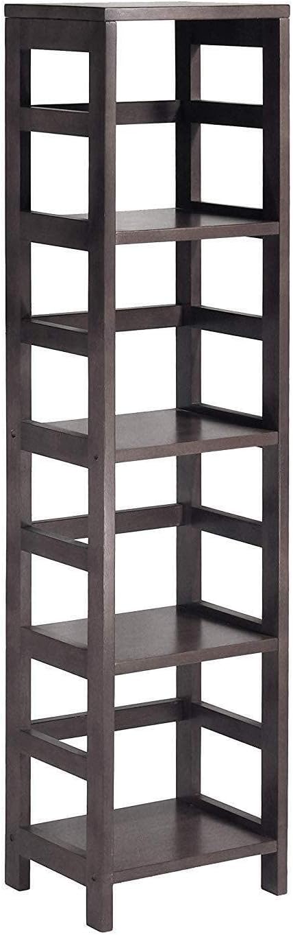 Winsome 4 tier Wood Leo model name Shelving, Small, Espresso