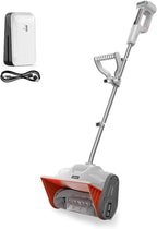 Litheli Electric Snow Shovel Cordless 20V, Brushless Lightweight Battery Powered Snow Blower with 4.0Ah Battery, Easy Snow Removal Tool for Driveways, Sidewalks, Patios and Decks