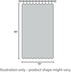 RAIN CITY Extra Wide Curtains 90 Inch Long 2 Panels,Total 140 in Wide Boho Noise Reduction Window Burlap Track System Curtain Panels for Country Villa Back Tab Pleat Tape with Hooks,Linen Beige 70x90