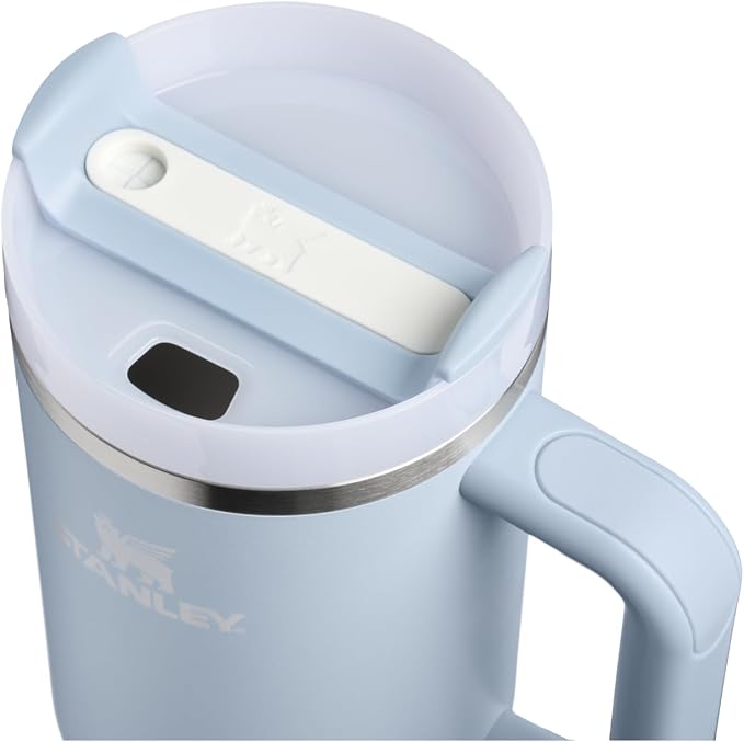 STANLEY Quencher H2.0 Flow State Tumbler, 40 oz, Blue Dream Stone | Handle and Straw | 3-Position Lid | Cup Holder Compatible for Travel | Insulated Stainless Steel Cup | BPA-Free