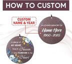 Personalized Sympathy Wind Chimes, Sympathy Gifts for Loss of Mom, Windchimes in Memory of a Loved One, Commemorative Sympathy Bereavement Gifts for Condolences/Funeral (36 inch)