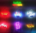 Neon Signs Beer Bar Bedroom Light Compatible For Corona Extra Crown Tree Glass Neon Signs for Office Hotel Pub Cafe Birthday Party Man Cave Neon Light Art Wall Lights 24 X 20 Inches