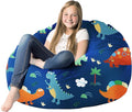 Stuffed Animal Storage Pets Dogs/Cats Lazy Beds Dinosaur Large Kids Couch Toddler Room Decor Ideas Couch Toy Plush Toddler Dinosaur Bag Storage Soft Washable Removable Stuffable (No Beans) XX-Large