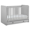 GAP babyGap Graham 4-in-1 Convertible Crib with Storage Drawer - Greenguard Gold Certified, Grey/Dark Grey