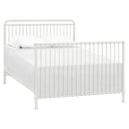 Namesake Winston 4-in-1 Convertible Metal Crib in Washed White, Greenguard Gold Certified