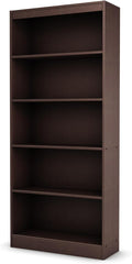 South Shore Axess 5-Shelf Bookcase - Chocolate