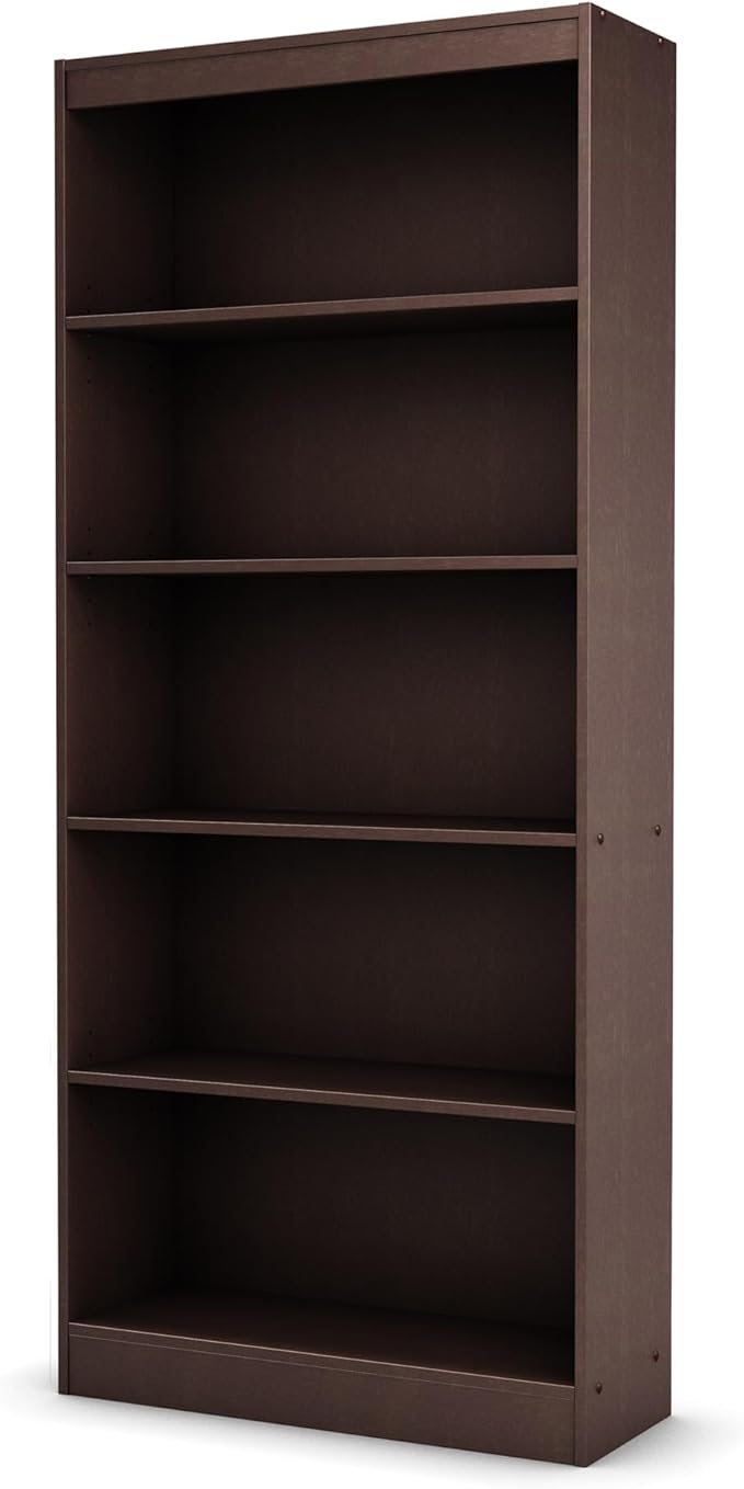South Shore Axess 5-Shelf Bookcase - Chocolate