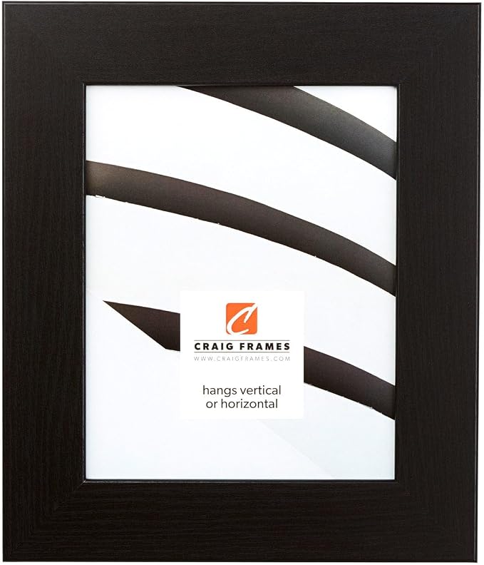 Craig Frames 24x36 Black Oak Poster Frame for Posters and Gallery Wall | Lightweight shatter resistant acrylic facing with a rigid backing board, made in the USA