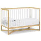 Delta Children Tribeca 4-in-1 Baby Convertible Crib, Bianca White/Natural