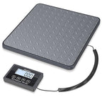THINKSCALE Shipping Scale, 440 lb x 1 oz Digital Postal Scale, Hold & Tare | Non-Slip Rubber Platform, Bright Backlit LCD, Package, Luggage, Mailing & Postage Scale, AC Adapter & Batteries Included