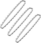 3Pcs 10 Inch Chainsaw Chain, 3/8" LP Pitch .050" Gauge 40 Drive Links,Replacement Chains for Portable Mini Chainsaw, Guide Saw Chain for Chainsaws (10"-40DL-3/8"LP .050"-3pcs)