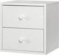 Magic DIY Cube Storage Organizer Stackable Cubes For Home Books Clothes Toy -Modular Cubby Storage System -Office Cubical -Bookcase Closet (Pure white-washed, Drawer Cube)