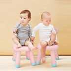 Layhit Plastic Toddler Chair for Boys and Girls Toddler Beach Chair 11.8 x 20 Inch Flower Kids Chairs for Table Beach Lawn Indoor Outdoor Playroom Nursery School Home Use(Pink)