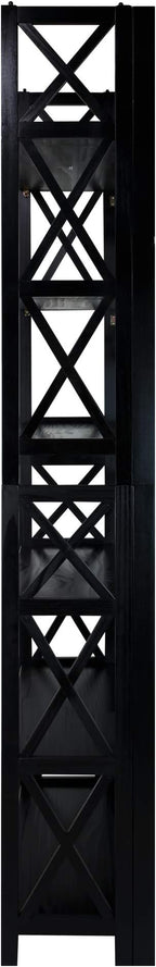 Casual Home Montego 3-Shelf Folding Bookcase, Black