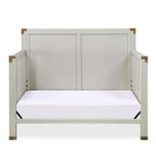Baby Relax Miles 5-in-1 Convertible Crib for Nursery, Soft Gray