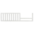 Evolur Andorra Convertible Crib Toddler Guard Rail in Weathered White, Full Assembly from Crib to Toddler Bed, Lasting Quality, Solid Wood Construction