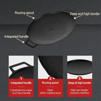 Korean BBQ 3 IH Griddle Grill Pan with Bag, Nonstick Coating, All Stove(Gas, Electric & Induction),Indoor Outdoor Griddle(16in)