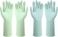 Dishwashing Rubber Gloves Reusable Kitchen Gloves 2Pairs Cleaning Gloves for Washing Dishes Long-lasting&Non-Slip