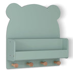 Delta Children babyGap Tate 4-in-1 Convertible Crib + Brannan Bear Bookcase with Bins + Brannan Bear Wall Shelf with 4 Hooks, Navy/Natural (Bundle)
