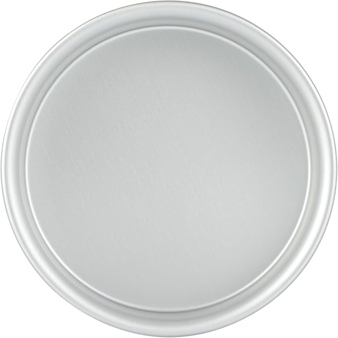 Restaurantware Aluminum Straight-Sided Cake Pan - Pack of 1 - Met Lux 6 x 2 Inches Round Baking Tin, Greaseproof, Even-Heating, Freezable - Anodized Aluminum Round Cake Pan Ideal For Baking