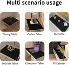Desk Protector Mat - 24x66 Inch Waterproof Easy to Clean Can Conceal Flaws Protector The Table Top from Scratches Used for Coffee Table (Black+Black 24x66)