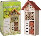 Lulu Home Wooden Insect House, Hanging Insect Hotel for Bee, Butterfly, Ladybirds, Beneficial Insect Habitat, Bug Hotel Garden, 10.4 X 3.4 X 5.4 Inch