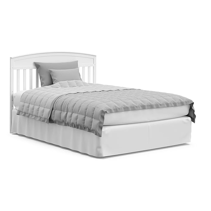 Graco Benton 5-in-1 Convertible Crib with Drawer (White) - Converts from Baby Crib to Toddler Bed, Daybed and Full-Size Bed, Fits Standard Full-Size Crib Mattress, Adjustable Mattress Support Base