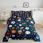Feelyou Sports Comforter Set Blue Ball Bedding Set Baseball Football Basketball Comforter for Kids Boys Girls Competitive Games Duvet Set Room Decor Quilt King Size Boys