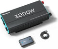Renogy Inverter P2 3000W Pure Sine Wave Inverter 12V DC to 120V AC Converter for Home, RV, Truck, Camping, Trailer, with Wired Remote Controller, Support Li, AGM, SLD, GEL, FLD Batteries