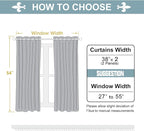 ChrisDowa Grommet Blackout Curtains for Bedroom and Living Room - 2 Panels Set Thermal Insulated Room Darkening Curtains (Royal Purple, 38W x 54L)