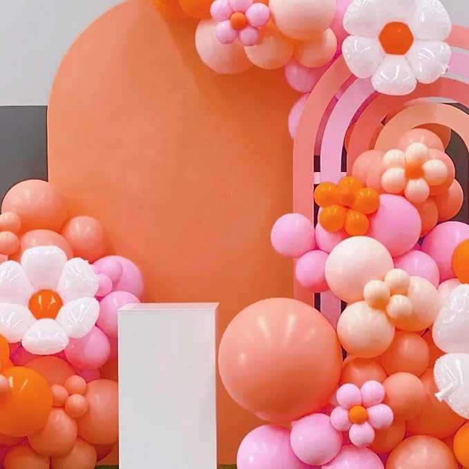 130pcs Coral Red Balloons Different Sizes 18" 12" 10" 5" Pastel Red Latex Balloon Garland Arch Kit for Birthday Baby Shower Graduation Wedding Valentine's Day Christmas Party Decorations