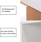 PACHIRA US Open Shelf Bookcase, 9 Cube White Storage Organizer Wood Display Shelf, Free Standing Cubby Bookcase Cabinet Divider Bookshelf Fits 11“ Storage Bin