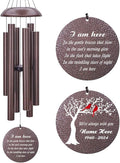 Personalized Sympathy Wind Chimes, Personalized Wind Chimes for Loss of Loved One, Commemorative Sympathy Gifts for Funerals, in Memory of Dad/Mom/Husband/Wife, Ship from US