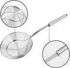 Spider Strainer Skimmer, Swify Stainless Steel Asian Strainer Ladle Frying Spoon with Handle for Kitchen Deep Fryer, Pasta, Spaghetti, Noodle, 7 Inch