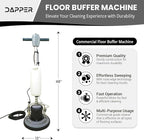 13" Heavy-duty Multi-Functional Floor Buffer Polisher Machine - Clean, Buff, Scrubb and Polish with Ease! Ideal for Carpets Too! Includes Optional Solution Tank, 2 Brushes and 3 Scouring Pads