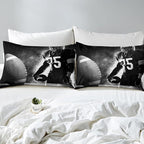 Erosebridal Football Down Comforter for Kids Boys Girls Teens Sports Theme Comforter Set Soccer Pattern Duvet Insert Football Match Bedding Set Youth Bedroom Decor Quilted with 2 Pillowcase,Full