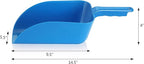 New Star Foodservice 34462 Polycarbonate Plastic Utility Ice Scoop. Blue, 64-Ounce