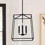 Capital Lighting 537642MB Thea Lantern Foyer Pendant, 4-Light 240 Total Watts, 20" H x 16" W, Matte Black
