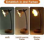 Himmel Flower Desk Lamp, Dimmable LED Kid Desk Lamp with 3 Colour Temperatures,Cordless Rechargeable Desk Lamp with Touch Sensor and Flexible Arm, USB Bedside Lamp for Reading, Learning