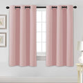 H.VERSAILTEX Blackout Curtains for Bedroom Thermal Insulated Room Darkening Living Room Curtains 63 Inch Long Grommet Privacy Protection Window Curtain Panels/Drapes for Nursery, 2 Panels, Baby Pink